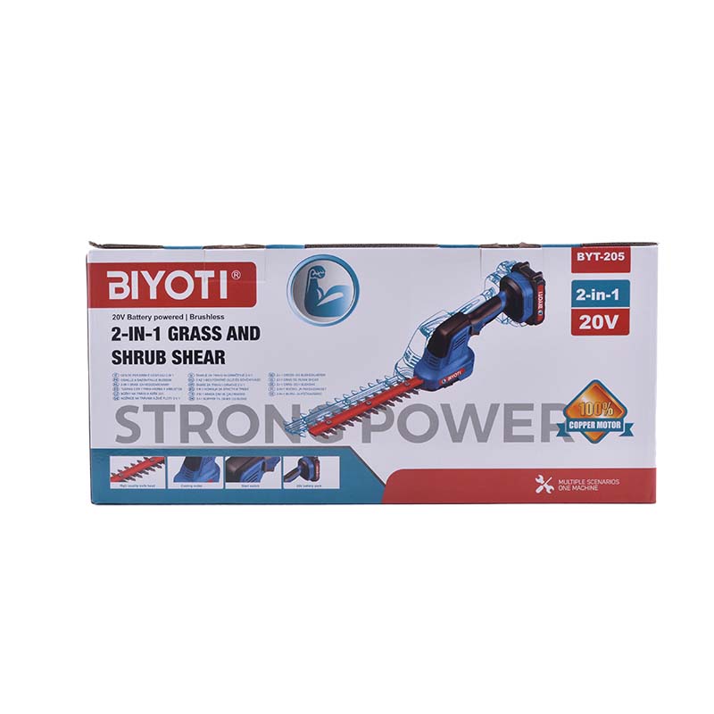 BYT-205 Cordless Hedge Trimmer Box