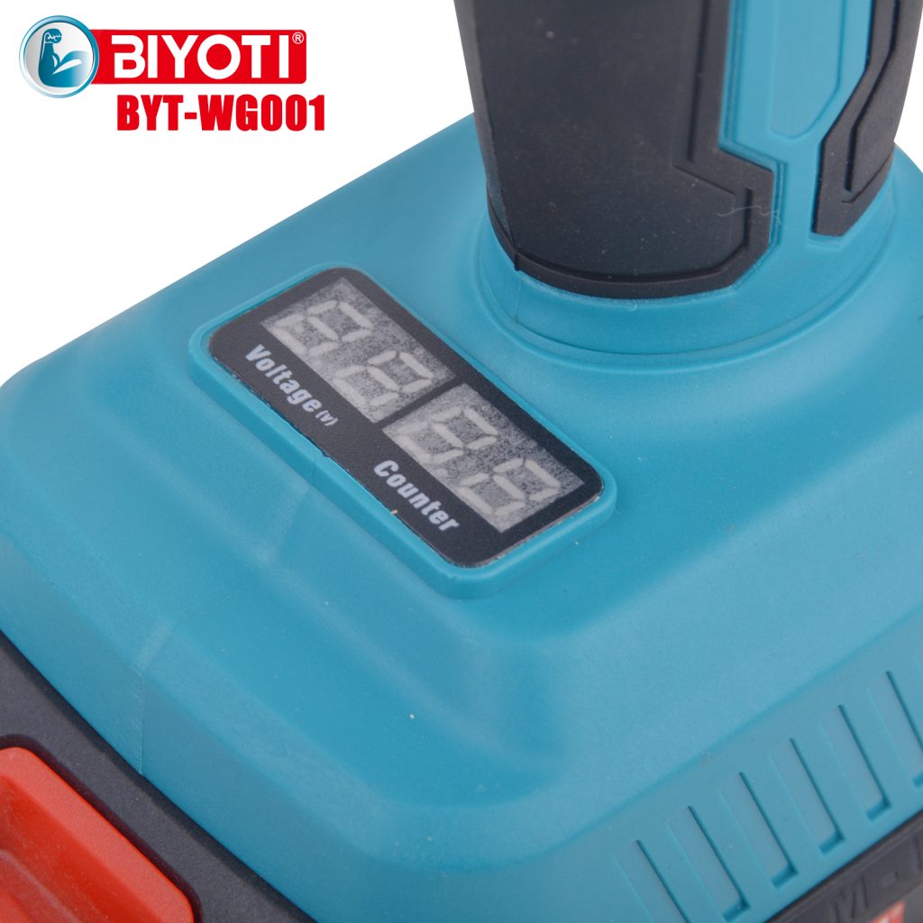 Voltage and Counter of the BYT-WG001 Brushless Cordless Welding Gun