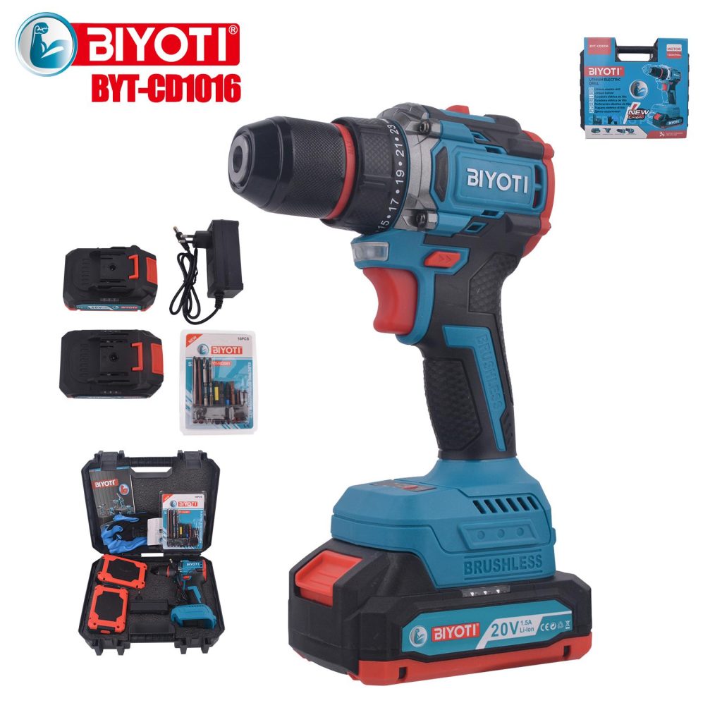 BYT-CD1016 CD1016C Cordless Drill Complete Set