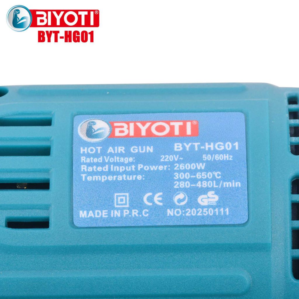 BYT-HG01 Heat Gun Details 2
